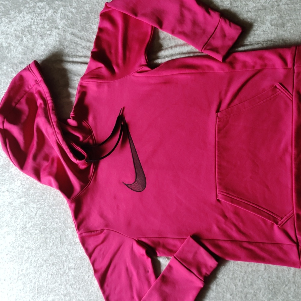 Nike DriFit Hoodie, Size Small, Dark pink (Fuschia)